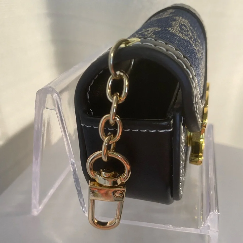 Luxury Mini Crossbody Bag Keychain, Bag Charm or AirPod Holder - Picture 4 of 9